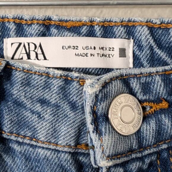 Zara super high rise straight jeans - Picture 2 of 4